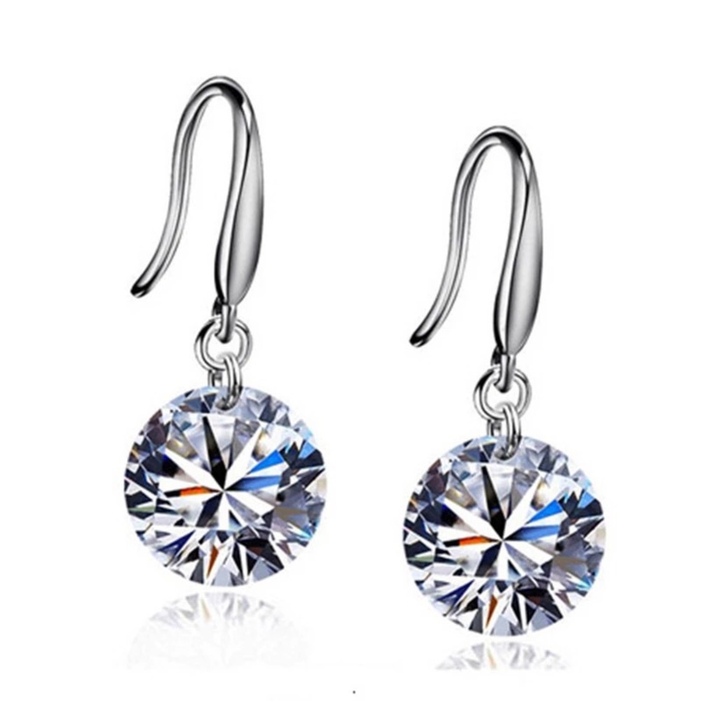 Beautiful Zircon Crystal Dangle Earrings